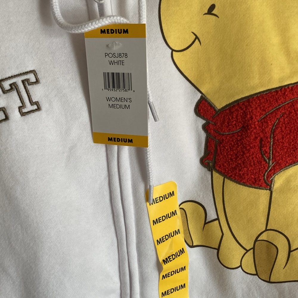 NWT Winnie the Pooh zip up sweatshirt - Picture 2 of 4